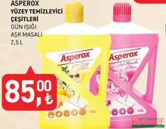 ASPEROX YÜZEY TEMİZLEYİCİ ÇEŞİTLERİ 2,5 L